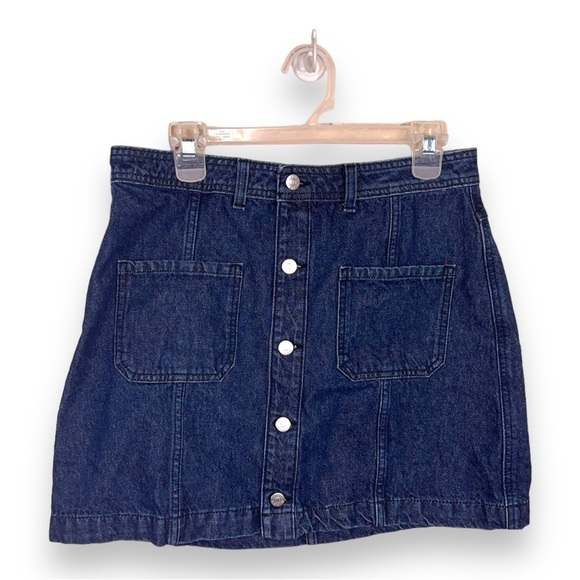 32 WAIST JDY DENIM SKIRT DARK BLUE CLASSIC Y2K STYLE - Picture 1 of 10